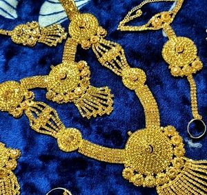 Gold-tone Indian Jewelry Set