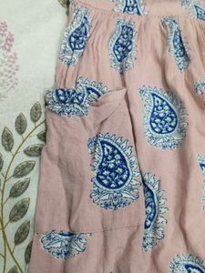 Zudio Pink Floral Kurta M/S