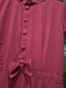Elegant Maroon Maxi Dress