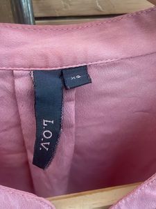 Ladies silky feel shirt, XS, pink