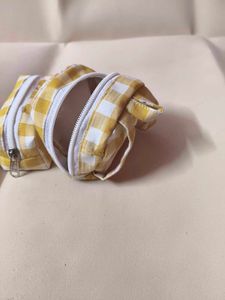 Cute Gingham Pouches (Set of 2)