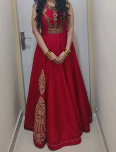 Ethnic Red Gown
