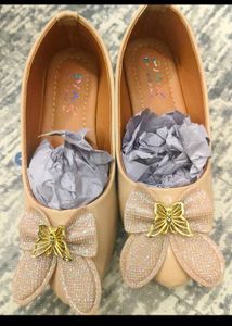 Girls' Pink Bow Flats