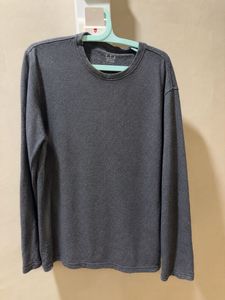 Men's Grey Long Sleeve T-Shirt