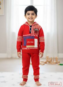 Boys Red Knit Set