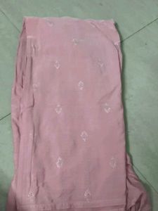 Pink Embroidered Kurta with Mirror Work