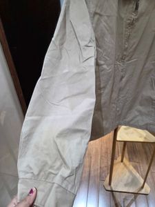Men's Beige Full Zip Jacket
