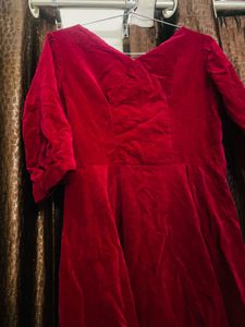 SALE🎉 Red Velvet Dress