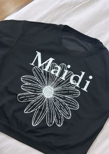 US imported Black "Maidi" Daisy Graphic T-Shirt