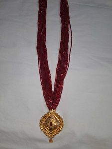 Traditional Red Beaded Necklace