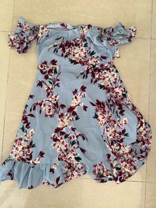 Floral Off-Shoulder Ruffle Dress
