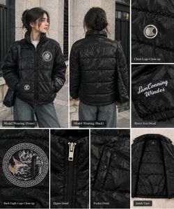 black puffer jacket unisex