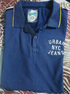 Urban NYC Jeans Blue Polo Shirt