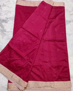 Meroon Banarasi silk saree