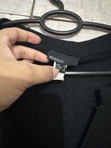 Mango Black Zip-Up Jacket