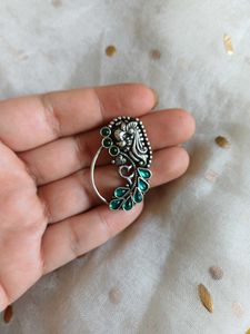 Exquisite brass maharashtrian clipon Nose Pin