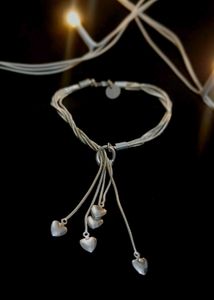 Silver Heart Charm Bracelet