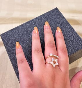 Star &amp; Crystal Statement Ring