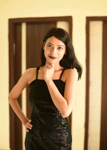 Sparkly Black Mini Dress
