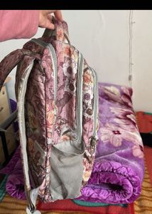 Floral Print Backpack| white cute small bag
