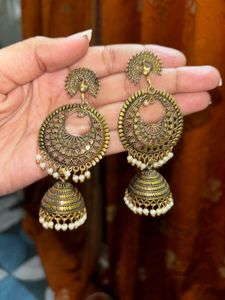Elegant Peacock Jhumka Earrings