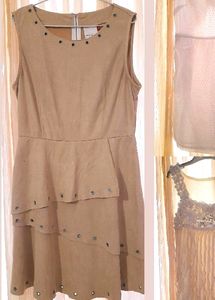 Beidge Suede Dresses w/eyelets for 32-34 chest