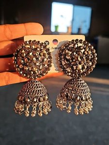 Elegant Jhumka Earrings - Statement Jewelry