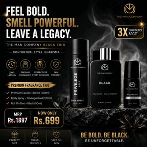 The Man Company Black Trio Fragrance Set