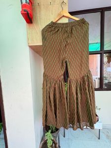 Elegant Olive Kurta with Palazzo Set