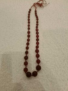 Red Agate Beaded Necklace