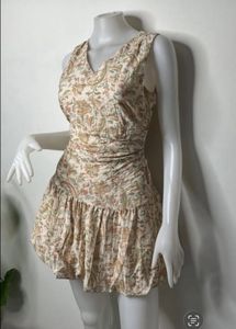 Chic Paisley Print Mini Dress