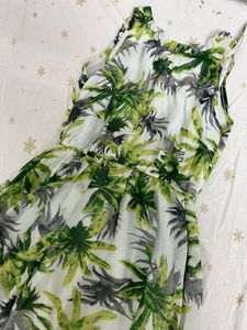 Tropical Print Maxi Dress