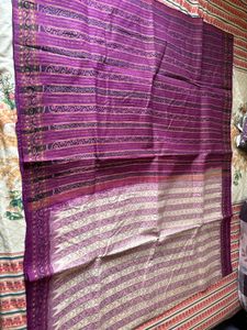 Purple Ikat Saree