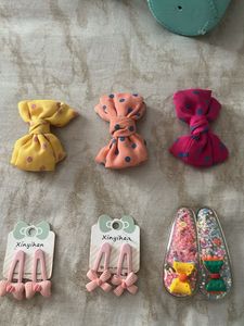 Cute bow Hair Clips Set