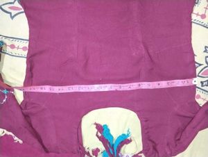 Maroon Embroidered Kurta