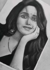 Beautiful Charcoal Sketch of a Woman