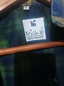 Checked Blue Flannel Shirt