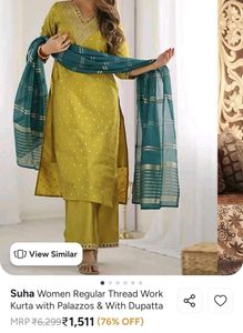Elegant Yellow Kurta Set with Dupatta