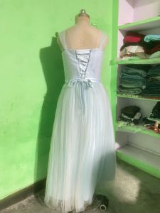 Beautiful Light Blue Tulle Gown
