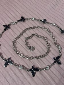 Y2K Butterfly Chain Belt