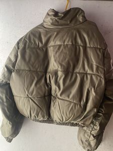 Stylish Padded Faux Leather Jacket