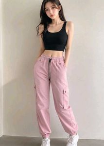 Pink Cargo Pants