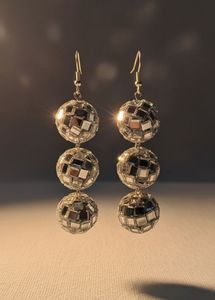 Disco Ball Drop Earrings