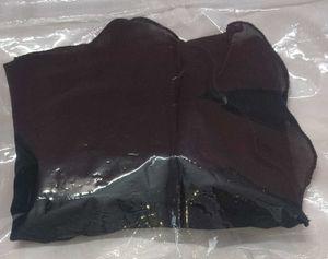 Elegant Black Sheer Naqab face piece double cover