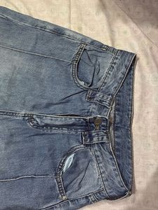 Wide Leg Denim Jeans