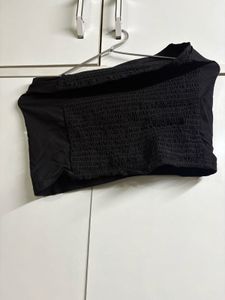 Black Strapless Tube Top