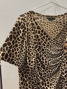 Animal Print Top with Embellishments