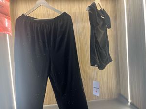 Sparkly Halter Neck Top &amp; Wide Leg Pants Set
