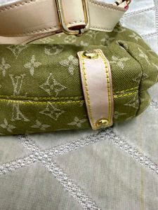 Chic Green Monogram Hobo Bag