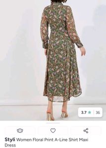 Styli Women Floral Print Maxi Dress